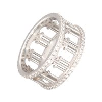 Vicenza - Piazzetta Palladio 2 - Anello Loving Palladio  2D in Oro bianco Diamante 0.85 Ct 20B-D-13 SERLIANA - 20B-D-13 SERLIANA